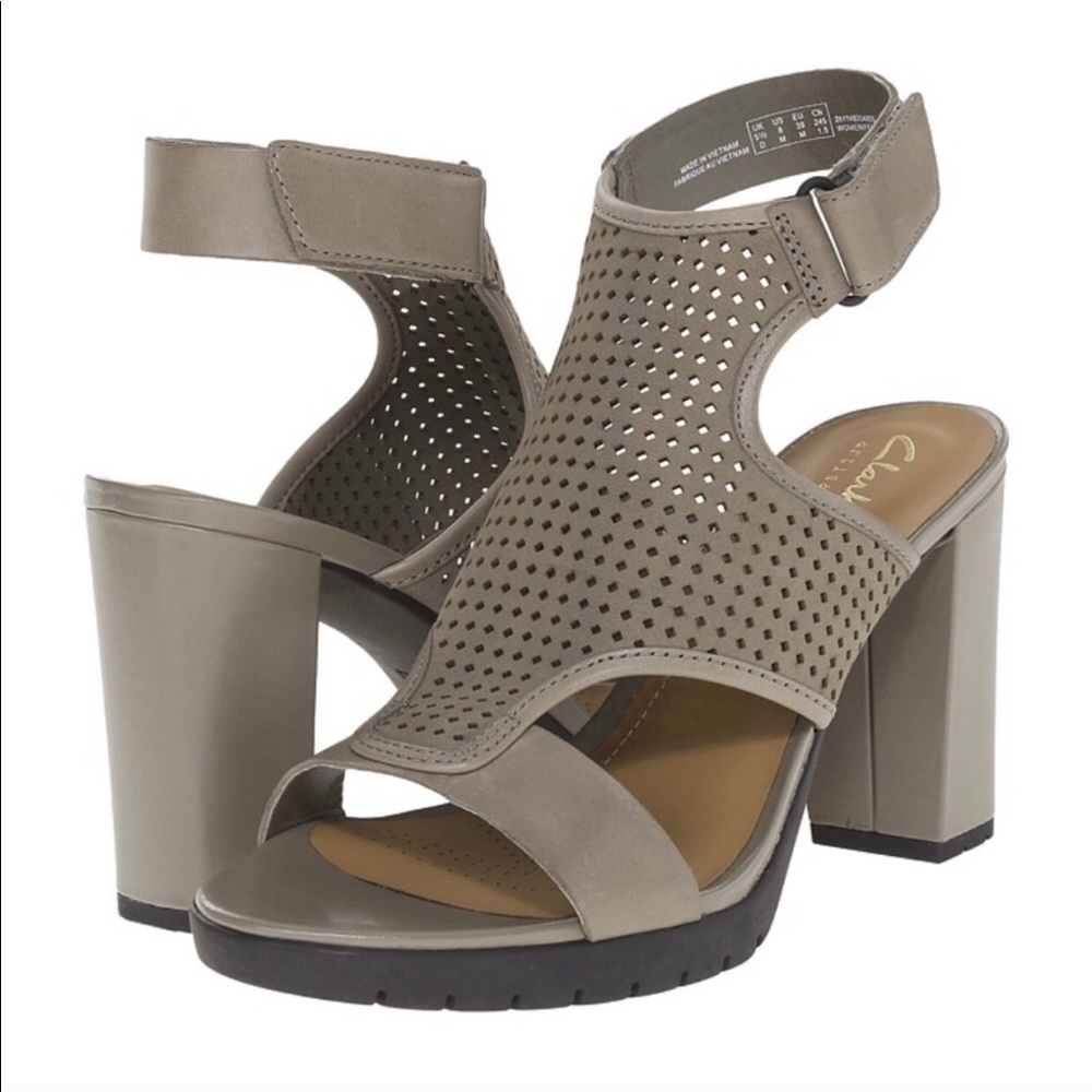 Clarks heeled sandals
